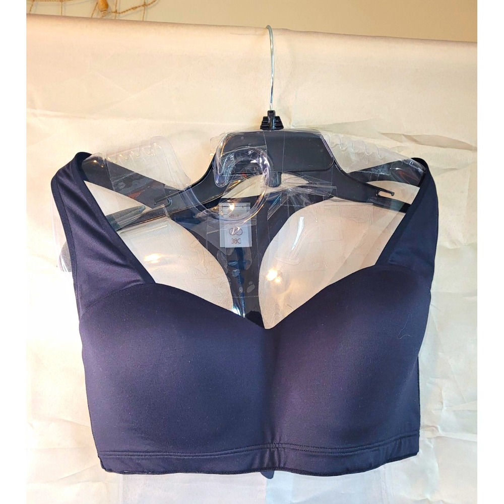 CALIA by Carrie Underwood Black 38C Racerback Sports Bra Hook & Eye Closure